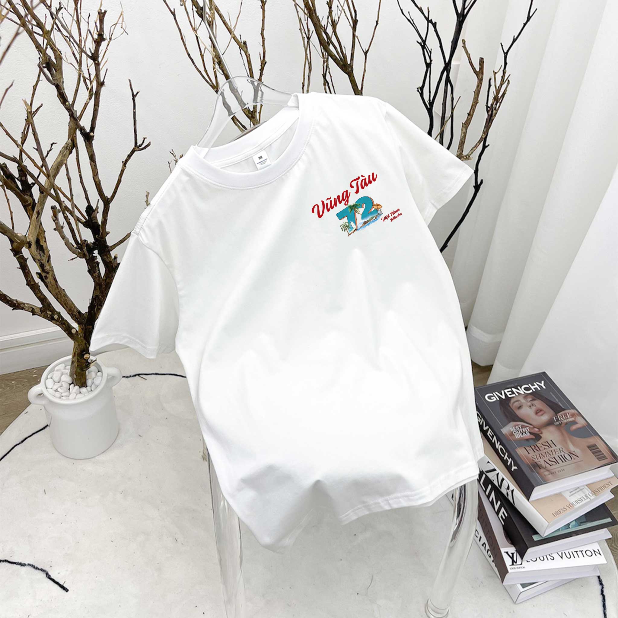 Áo thun nữ du lịch Vũng Tàu form vừa regular thoáng mát ARD1288 Miucho Chic in mix_thumbnail_10