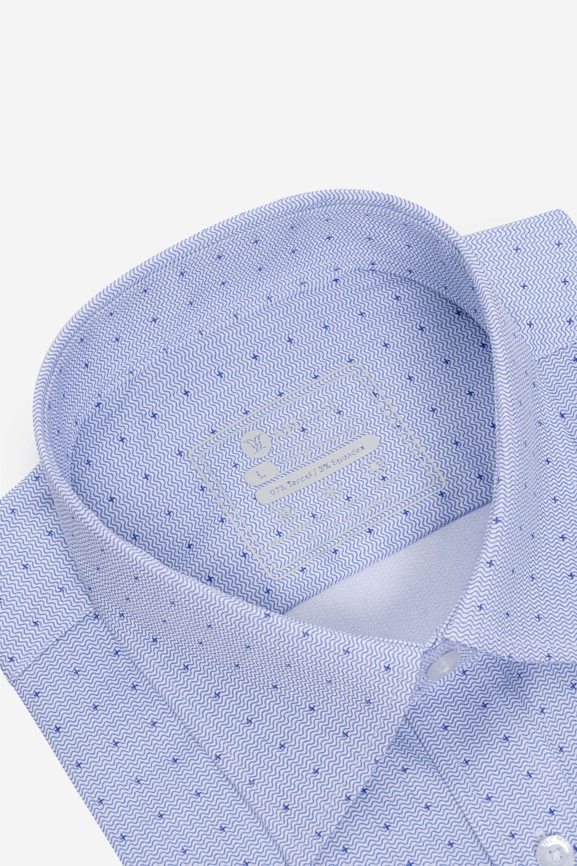 Sơ Mi Cộc Tay Họa Tiết Nam Trung Niên ANCHI Chất Liệu Sợi Sồi Cao Cấp Phom Suông Vạt Ngang Màu Trắng Bi_thumbnail_40