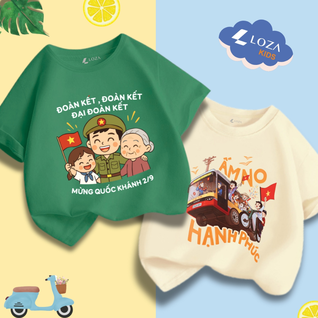 Áo phông cho bé in hình 