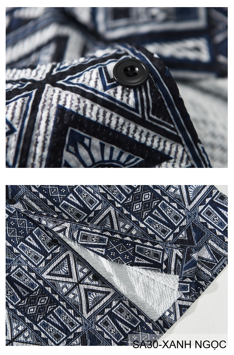 SA30 - Áo sơ mi nam ngắn tay in hoa kiểu Nhật, chất liệu polyester mềm mại, phong cách tươi tắn_thumbnail_11