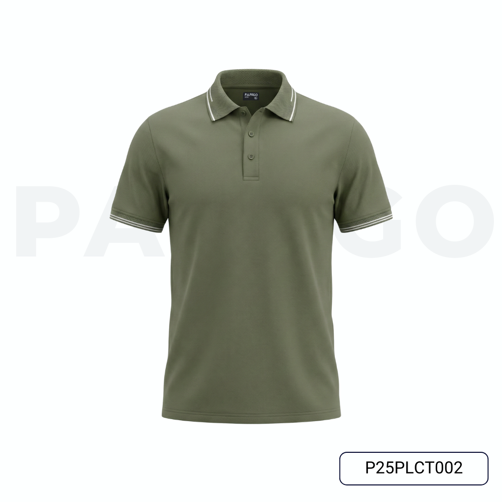 Áo polo PAPAGO cao cấp nam Trung niên vải cotton kim cương form rộng P25PLCT002_thumbnail_10