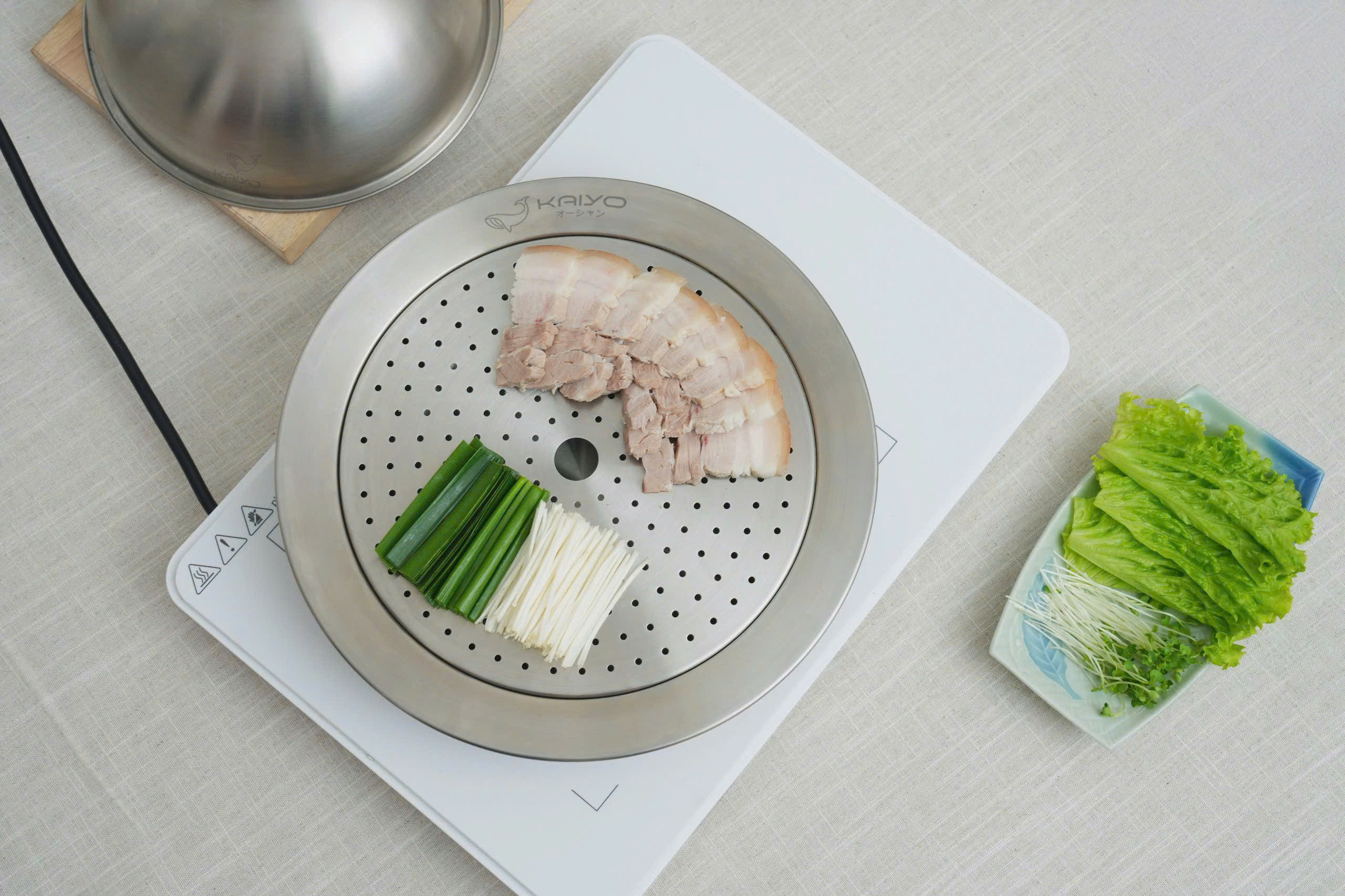Nồi Lẩu/Hấp Đa Năng 3 Chi Tiết Kaiyo_thumbnail_4