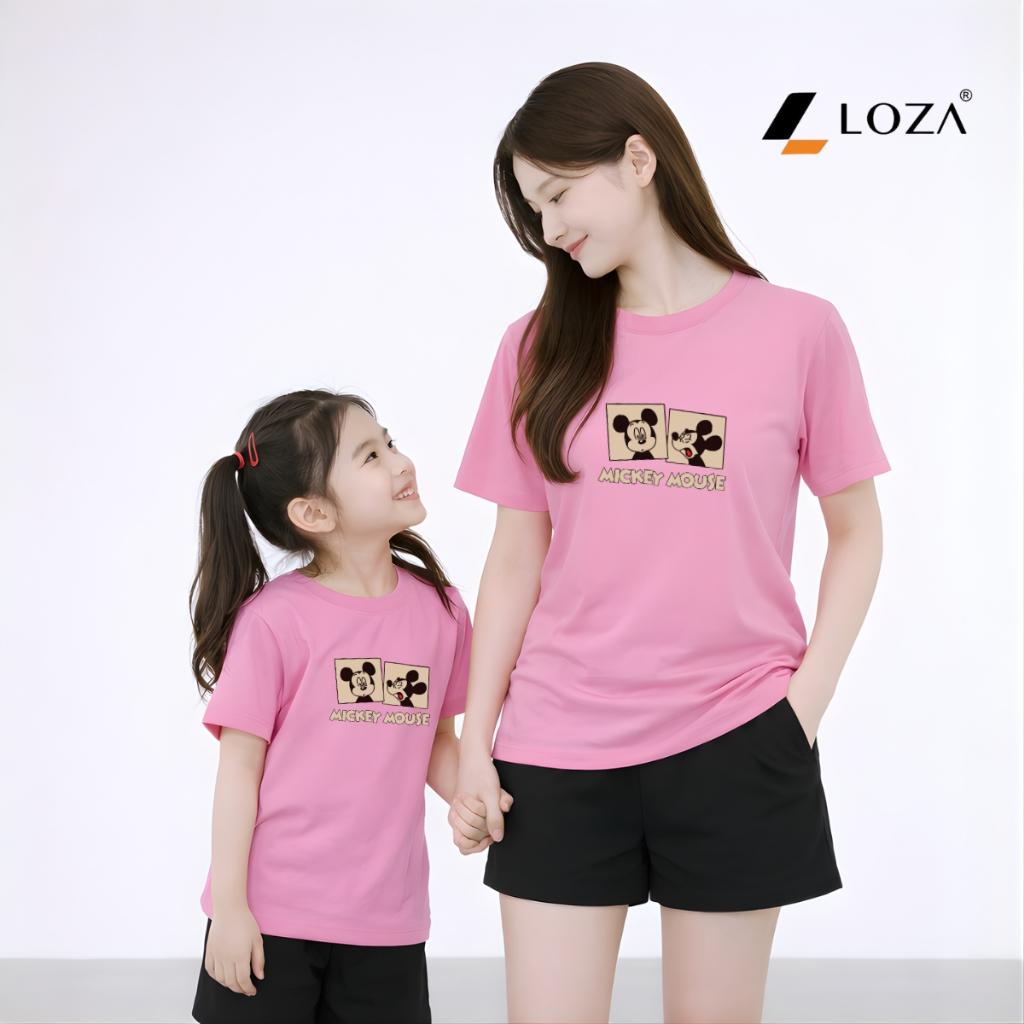 Set đồ đôi mẹ và bé in hình MICKEY chất liệu thun cotton Loza BP636-SB636_thumbnail_4