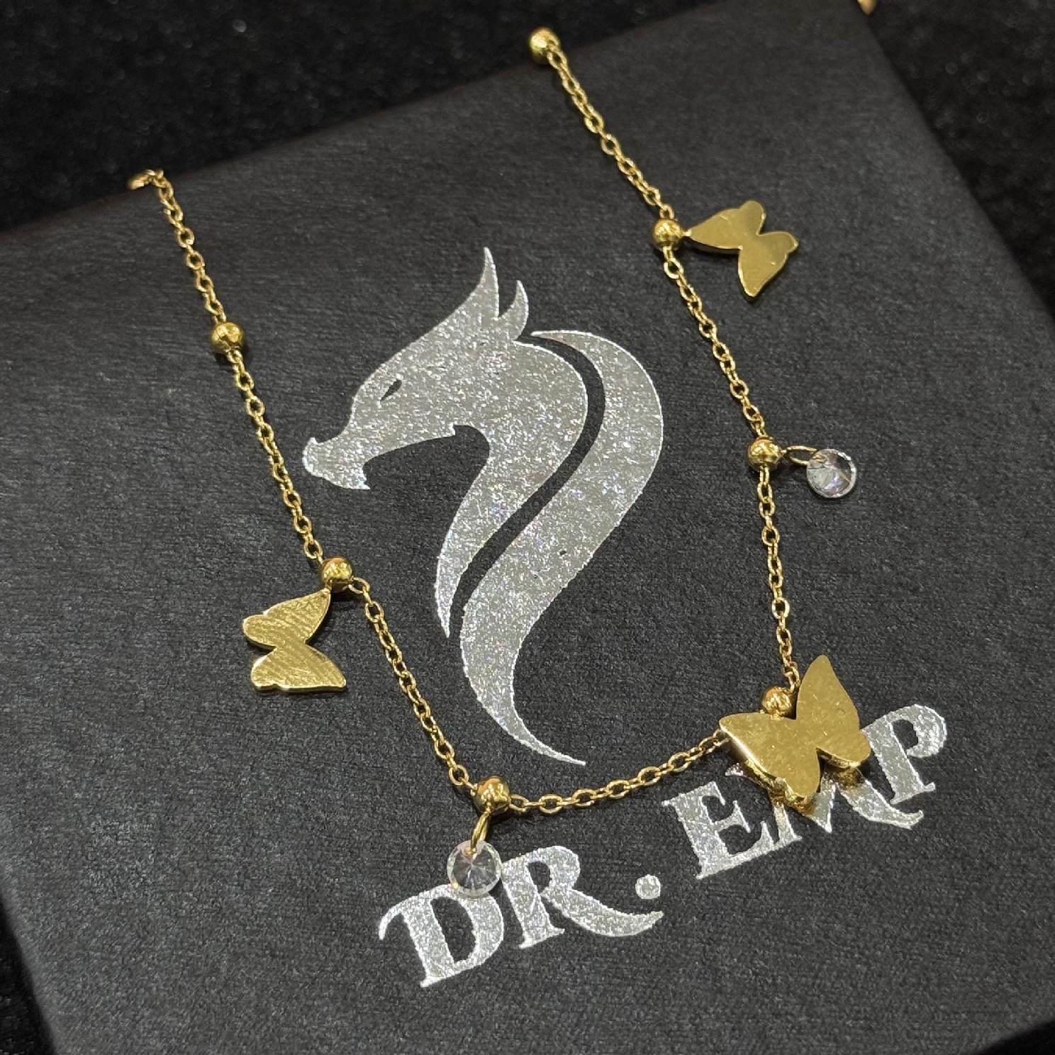 lắc chân titan sợi vàng mảnh rơi bướm dẹp mix kim cương _thumbnail_1