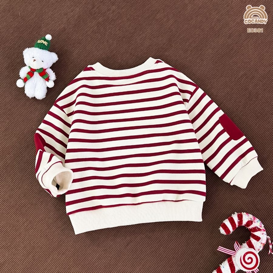 Áo dài ĐỎ kẻ BE phối hình tất_thumbnail_1