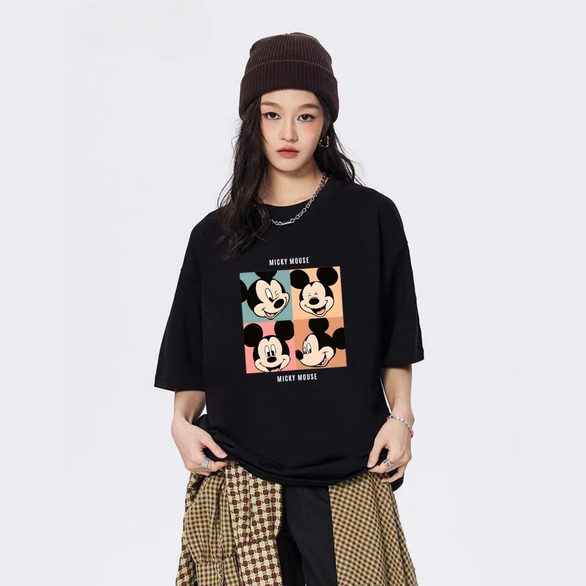 Áo thun unisex UX30-1173 4 hình MICKEY MOUSE dáng oversized local brand WETEE_thumbnail_4