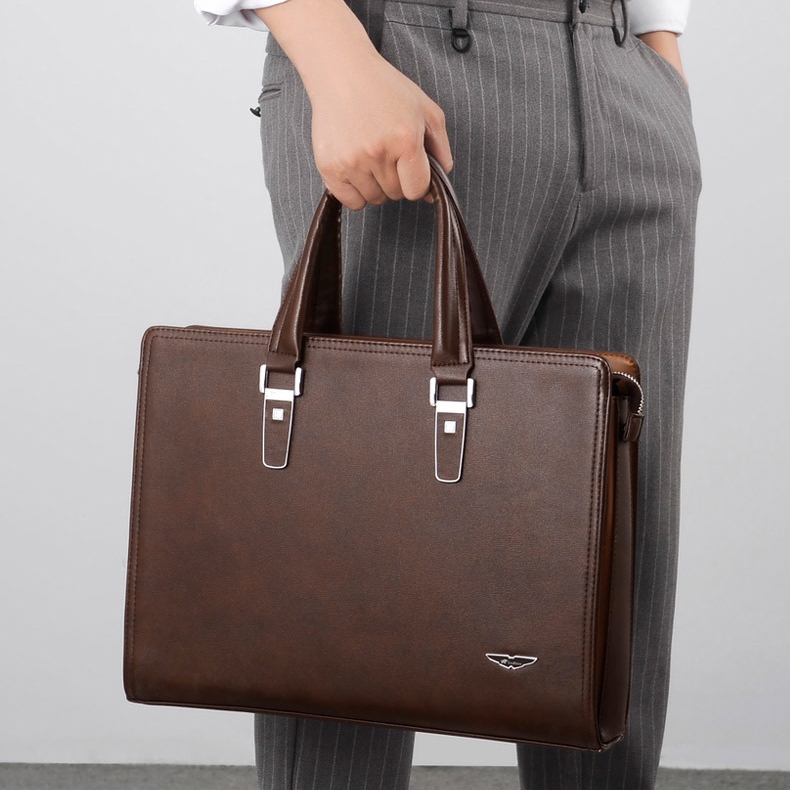 Cặp da nam công sở khóa số bảo mật đựng máy tính laptop 14 inch giấy tờ A4 thương hiệu Gorchis_thumbnail_4