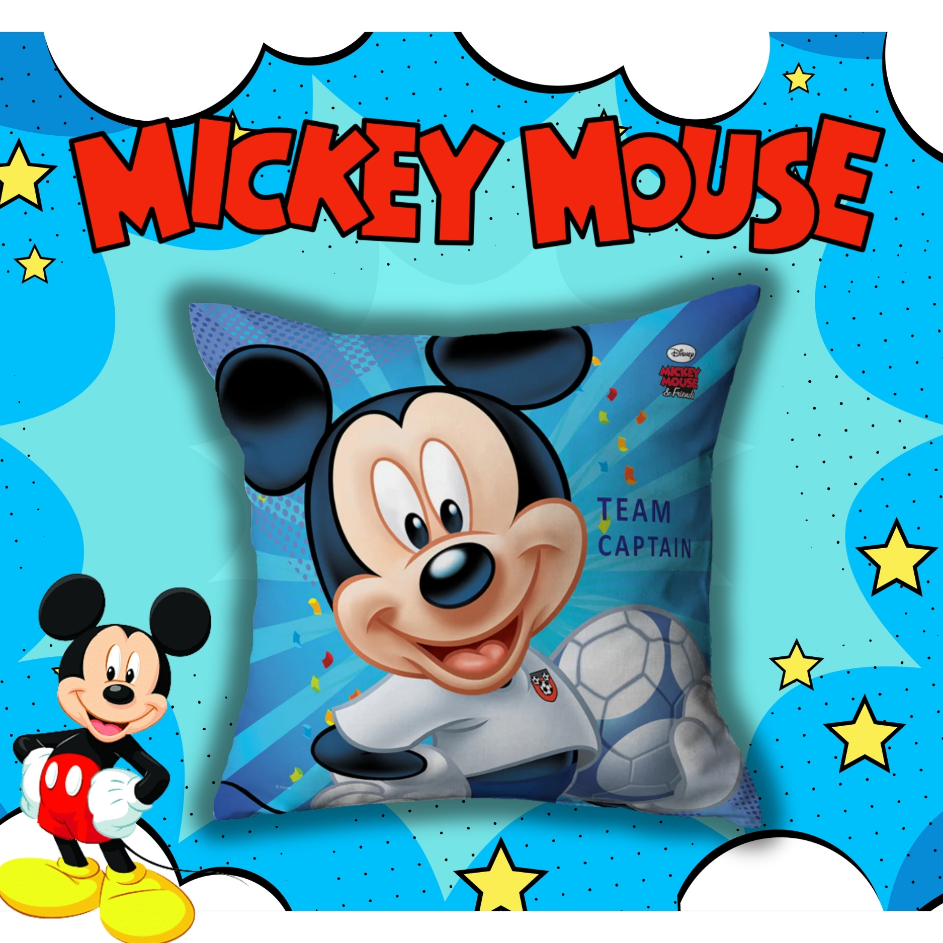 Mickey Mouse Theme Pillow