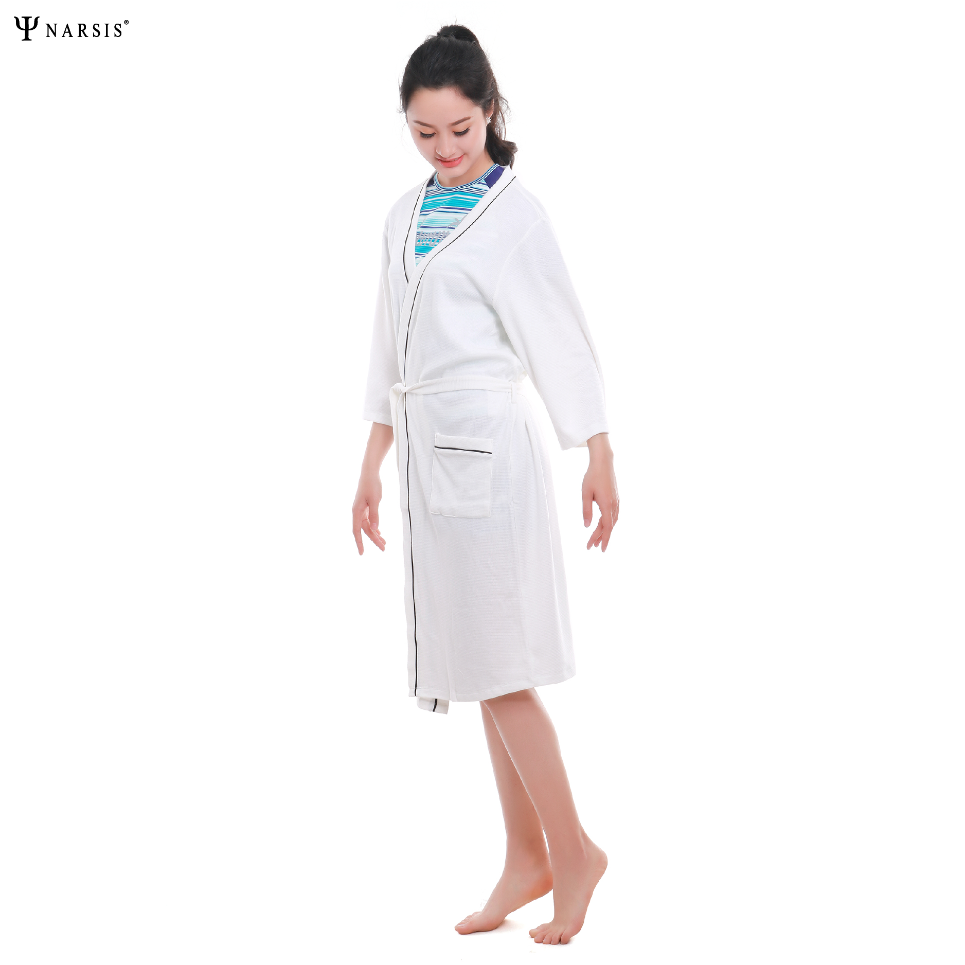 ÁO CHOÀNG TẮM NỮ L8016 NARSIS VẢI NỈ ẤM ÁP, MỀM MẠI, THÍCH HỢP MÙA ĐÔNG, GIỮ NHIỆT TỐT