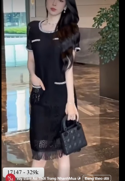 17147- Đầm ren suông phối viền đặc sắc (ren, lót)_thumbnail_0