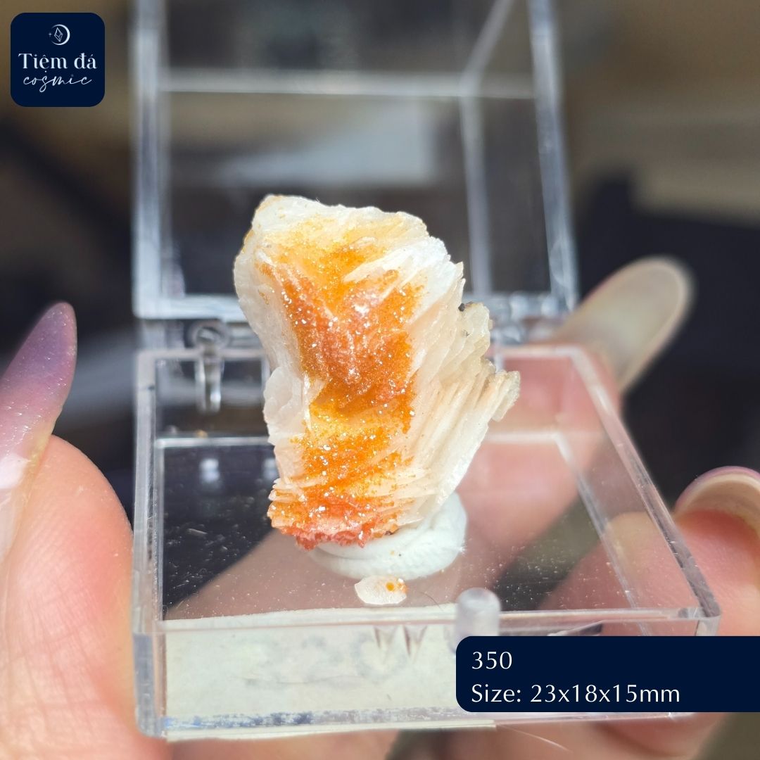 Vanadinite cộng sinh trên Barite - Xuất xứ Morocco_thumbnail_6
