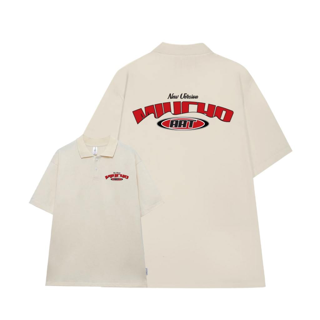 Áo polo nam form rộng PLD600 Miucho Man cotton thoáng mát in graphic_thumbnail_0