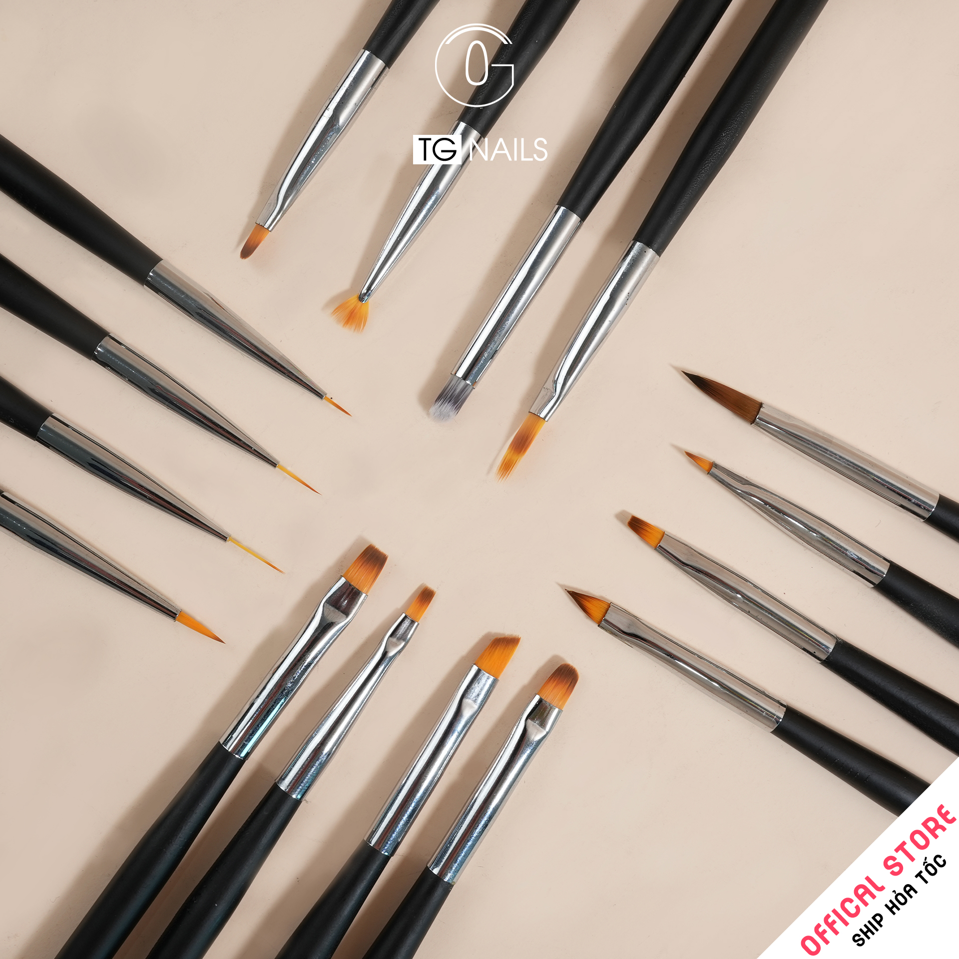 Bộ cọ vẽ móng LOUIS, gồm 16 cọ/bộ, chiều dài 11.7cm._thumbnail_4