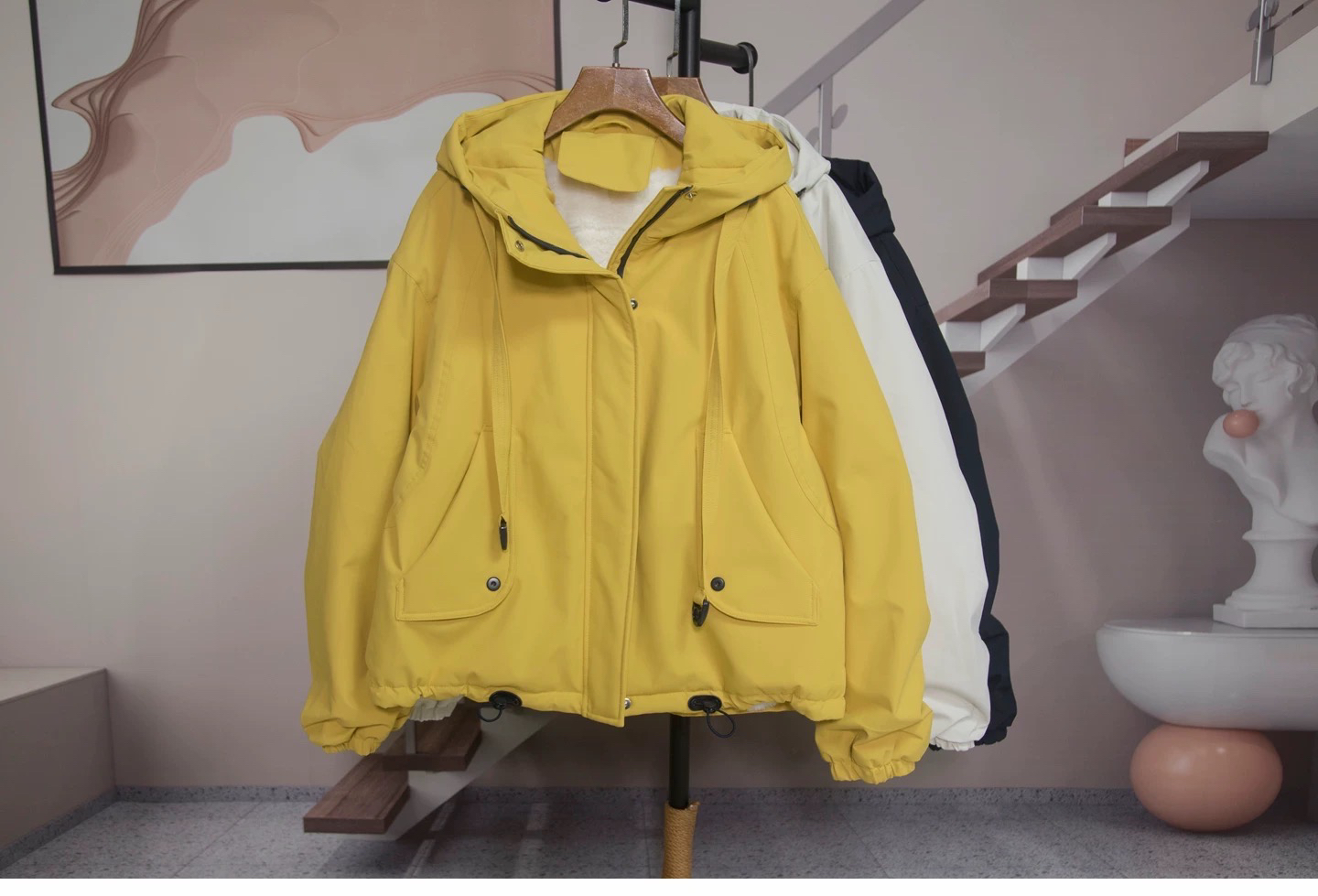 Áo khoác gió mũ - K75