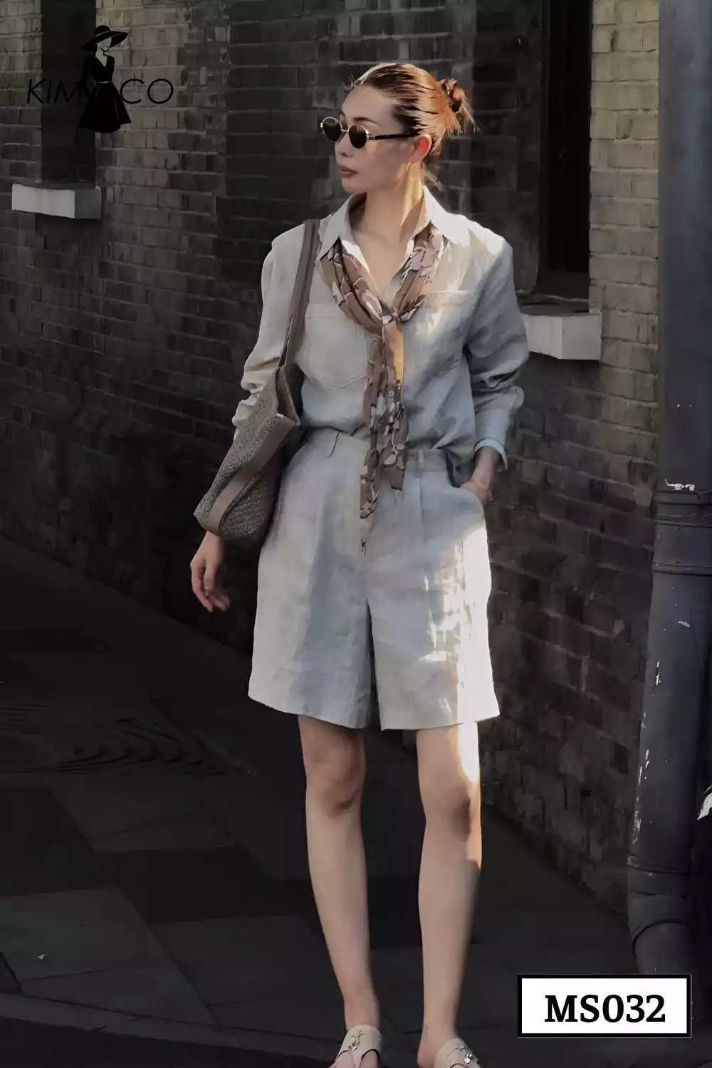 Set Linen Taupe Muse Thanh Lịch - MS032