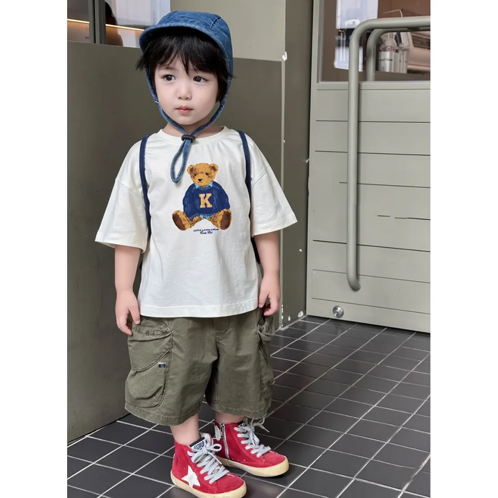 Áo thun bé trai bé gái Kado Teddy form rộng 3411_thumbnail_4