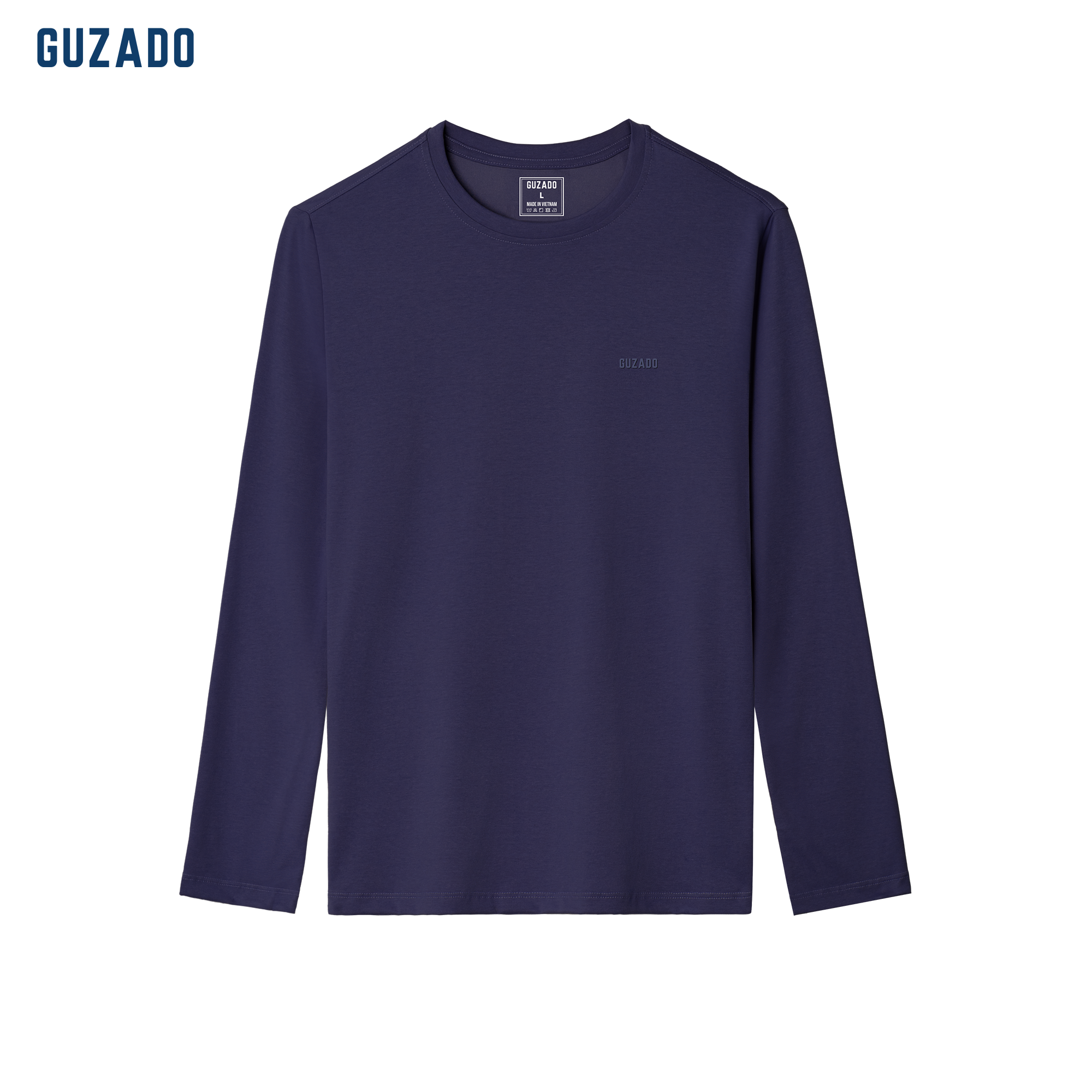 Áo Dài Tay Cotton CVC GUZADO Form Basic GDT03_thumbnail_10