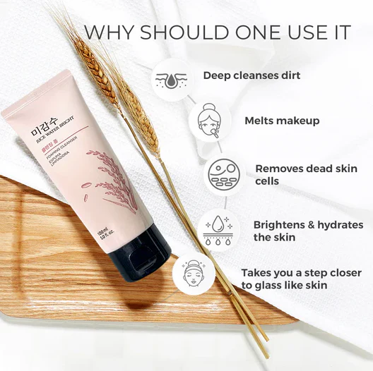 The Face Shop Rice Water Bright Foaming Cleanser 300ml_thumbnail_5