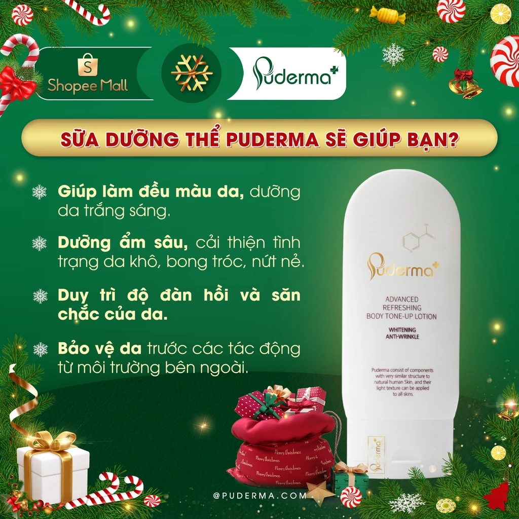Sữa dưỡng thể Puderma trắng da body dưỡng ẩm cao cấp Hàn Quốc 120ml_thumbnail_4