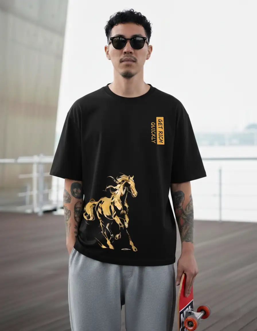 Áo thun nam Urban horse art TeePrint 3066_thumbnail_3