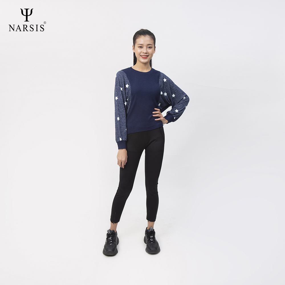 ÁO THU ĐÔNG NỮ L0038 NARSIS VẢI LEN COTTON ẤM ÁP, THOÁNG MÁT, GIỮ ẤM TỐT, MỀM MẠI_thumbnail_0