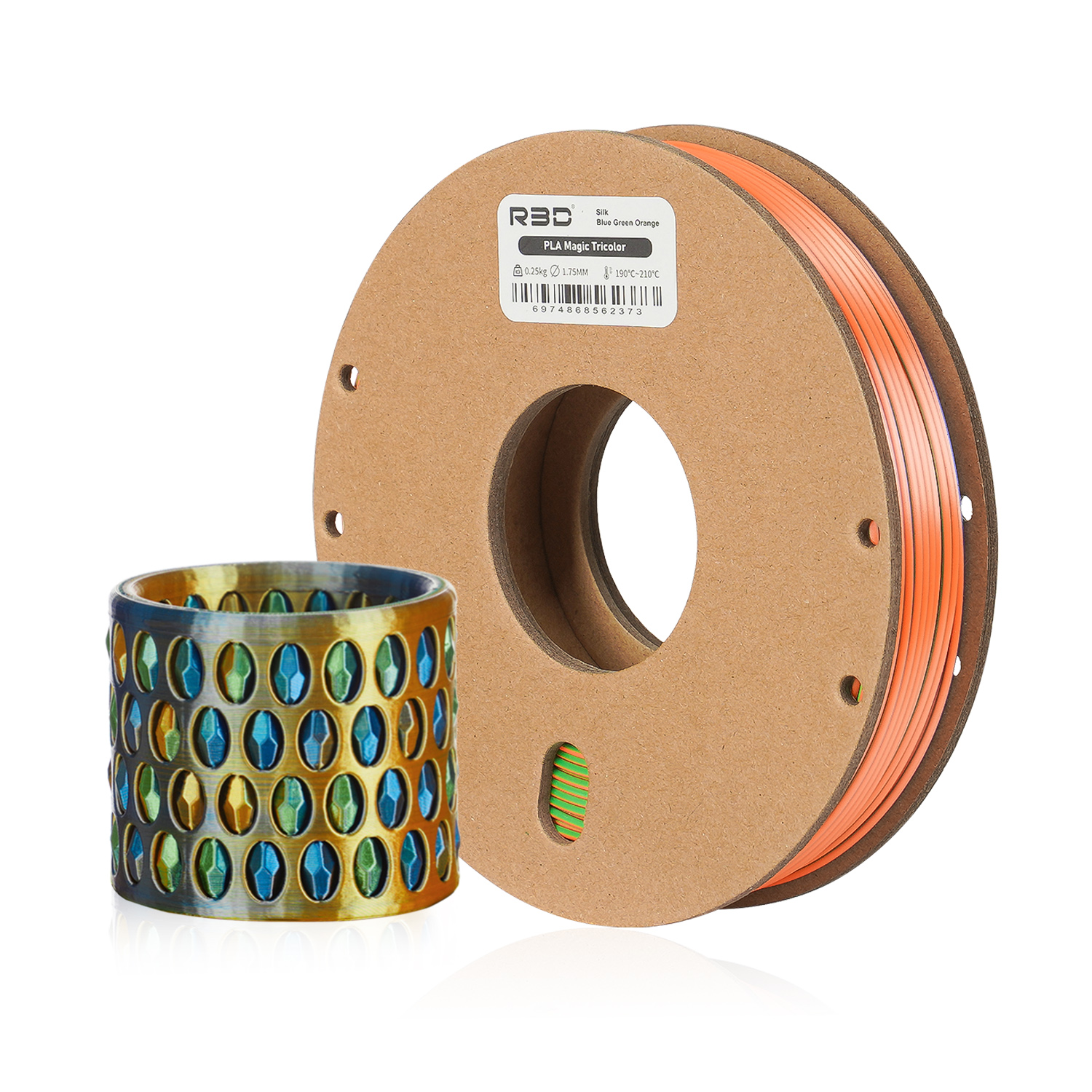 R3D PLA Tri-Color 250g - Blue Green Orange_thumbnail_0