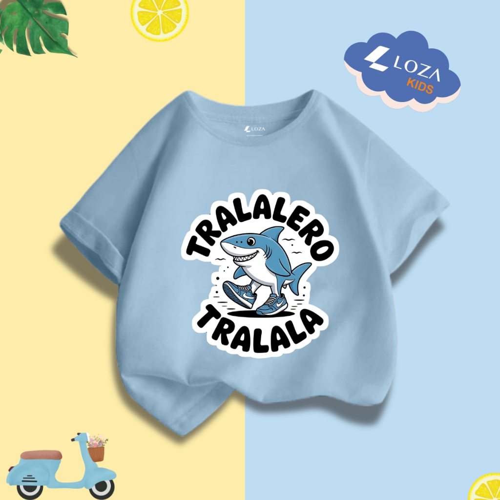 Áo bé Meme brainrot Tralalero Tralala tung tung tung sahur cho bé trai size từ 15-40kg Loza Kids - AT064_thumbnail_3