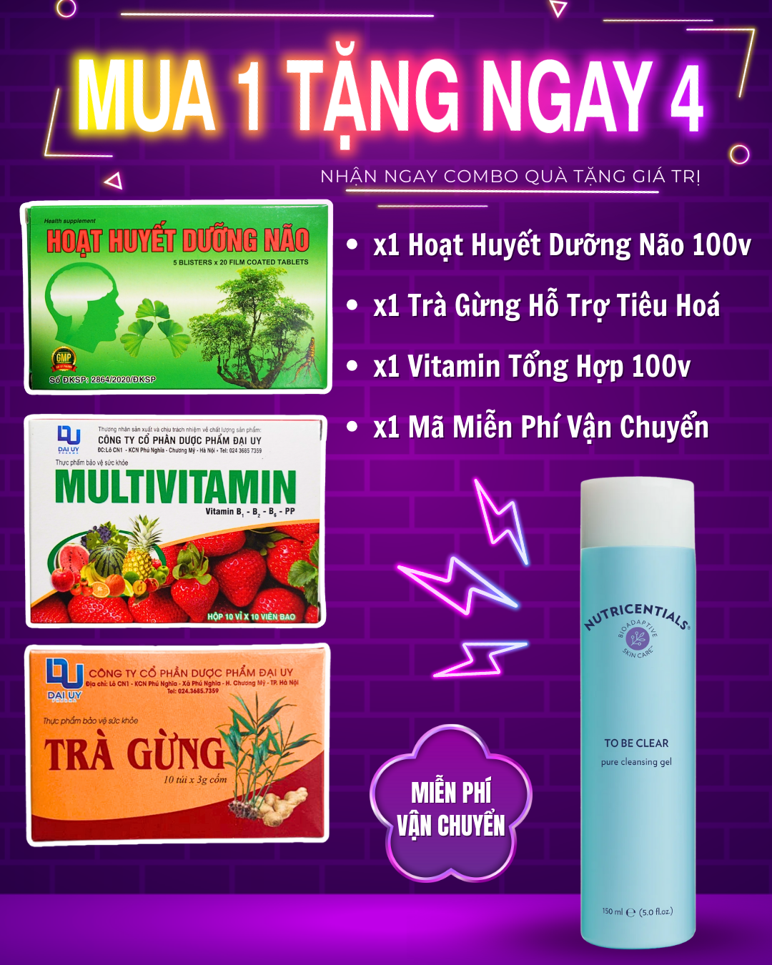 Sữa Rửa Mặt Nutricentials To Be Clear Pure Cleansing Gel Nuskin