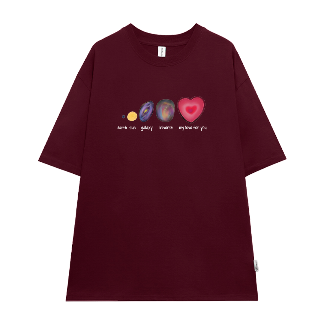 Áo thun cặp nam nữ form rộng 1958 Miucho vải 4c cotton 220gsm thoáng mát cổ tròn in mix_thumbnail_15