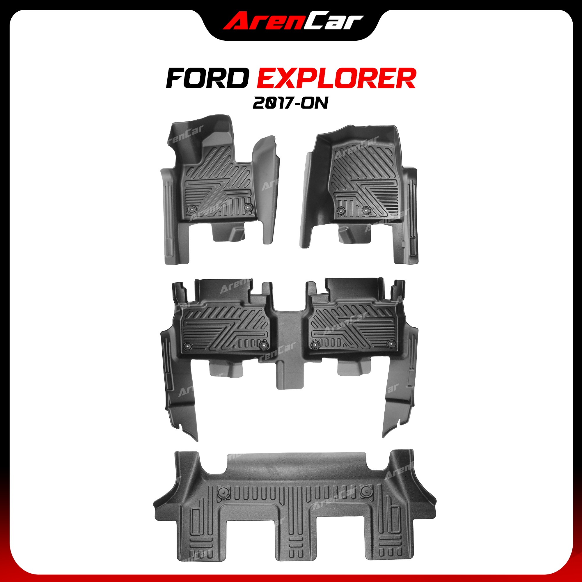 Thảm Lót Sàn Ô Tô TPE Nhựa Đúc Ford Explorer