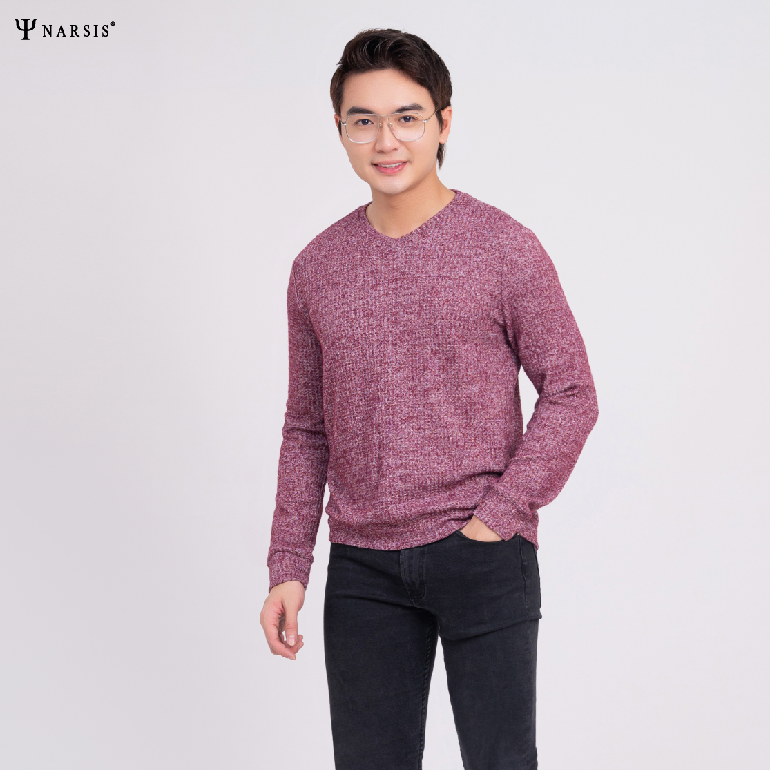 ÁO THU ĐÔNG NAM D0028 NARSIS VẢI LEN COTTON ẤM ÁP, THOÁNG MÁT, GIỮ ẤM TỐT, MỀM MẠI_thumbnail_4