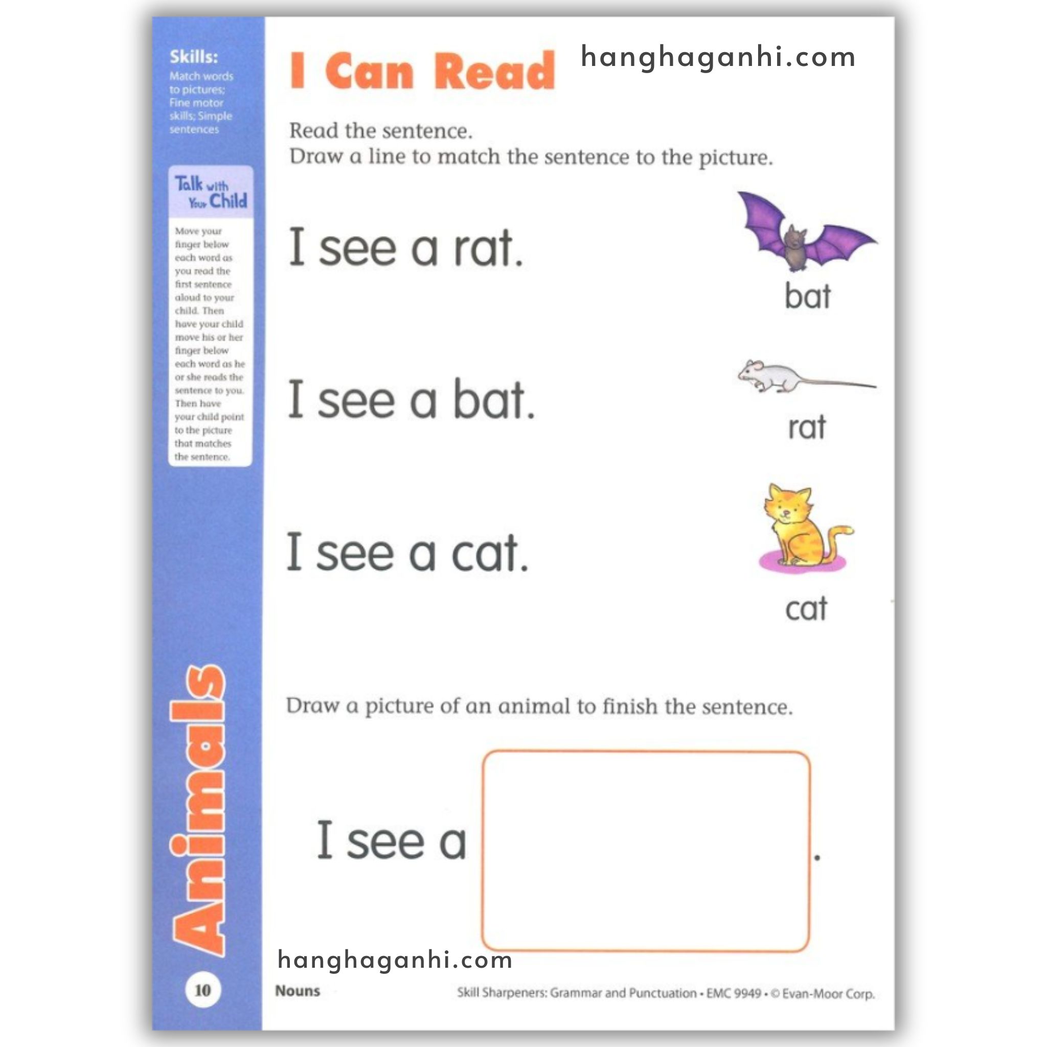 Sách Evan-Moor Skill Sharpeners Grammar and Punctuation Pre K_thumbnail_6
