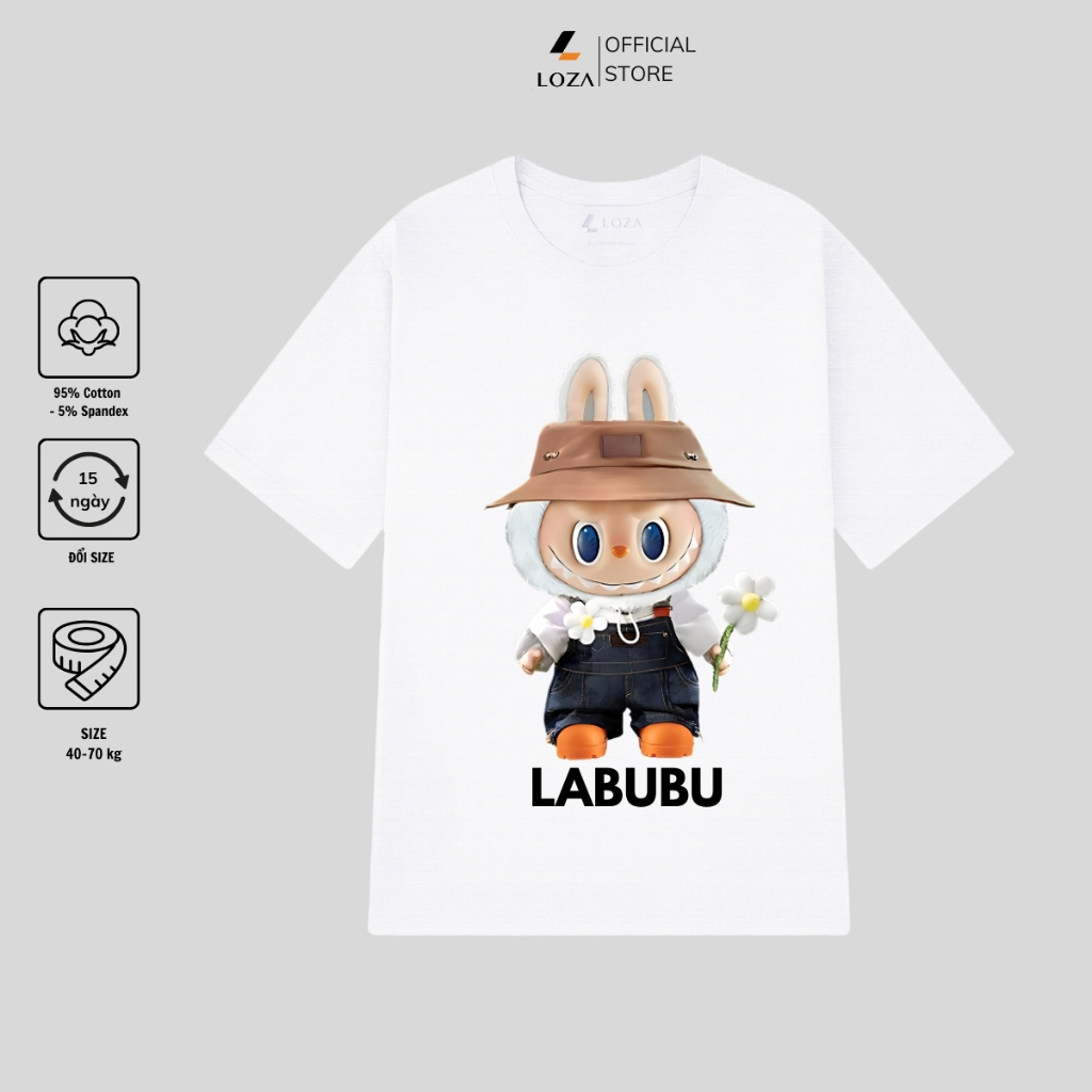 [Form Rộng] Áo thun nữ in hình Labubu nhiều mẫu - Áo phông nữ dáng rộng Loza - G0195_thumbnail_7