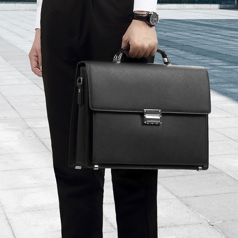 Timan Executive Premium Leather Briefcase BRIF01_thumbnail_3