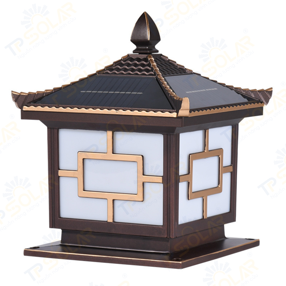 Đèn trụ cổng mái ngói nâng cấp năng lượng mặt trời (TP-TC25 / TP-TC30))_thumbnail_3