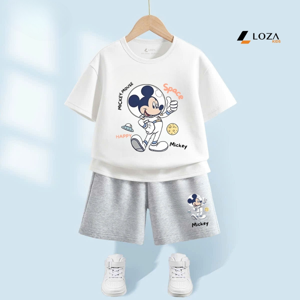 Bộ đồ bé trai in hình Mickey -  Loza Kids SB378_thumbnail_7