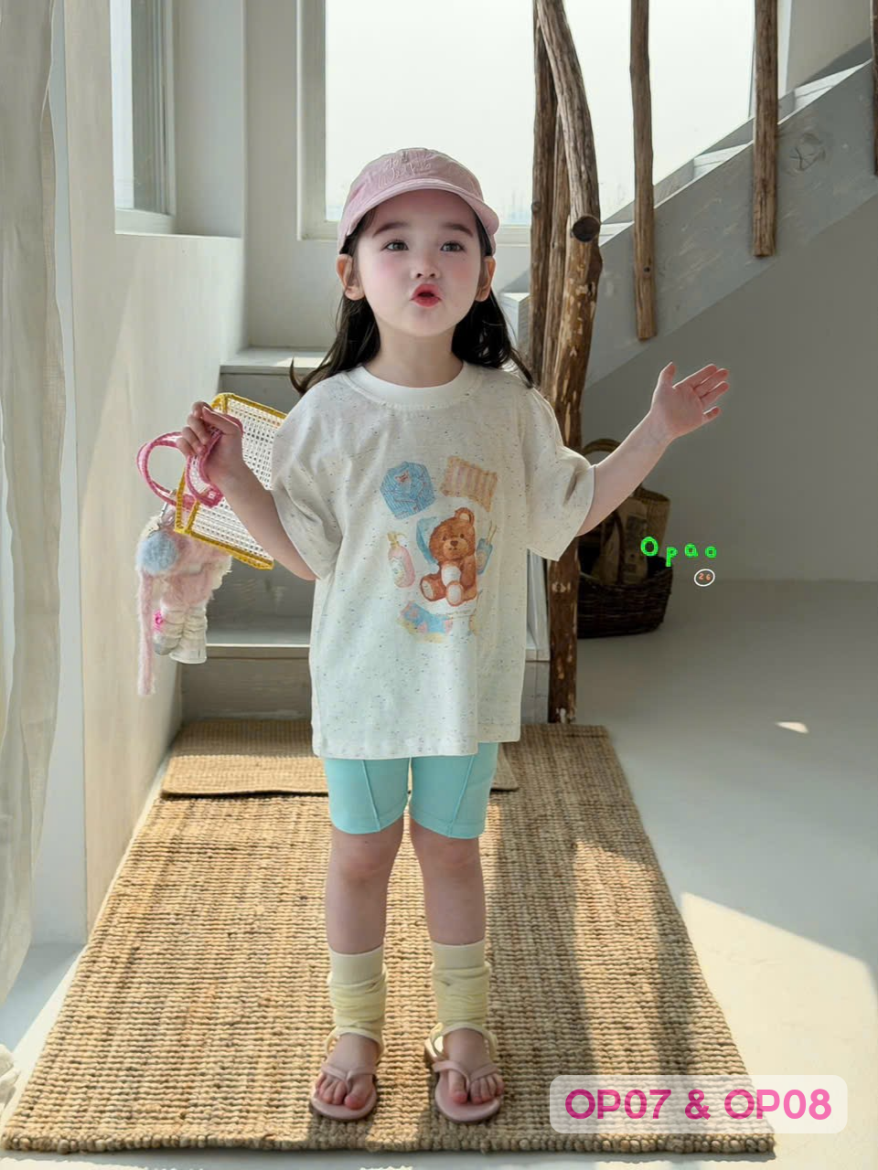 OP08 - Quần short ôm trơn hãng Opao