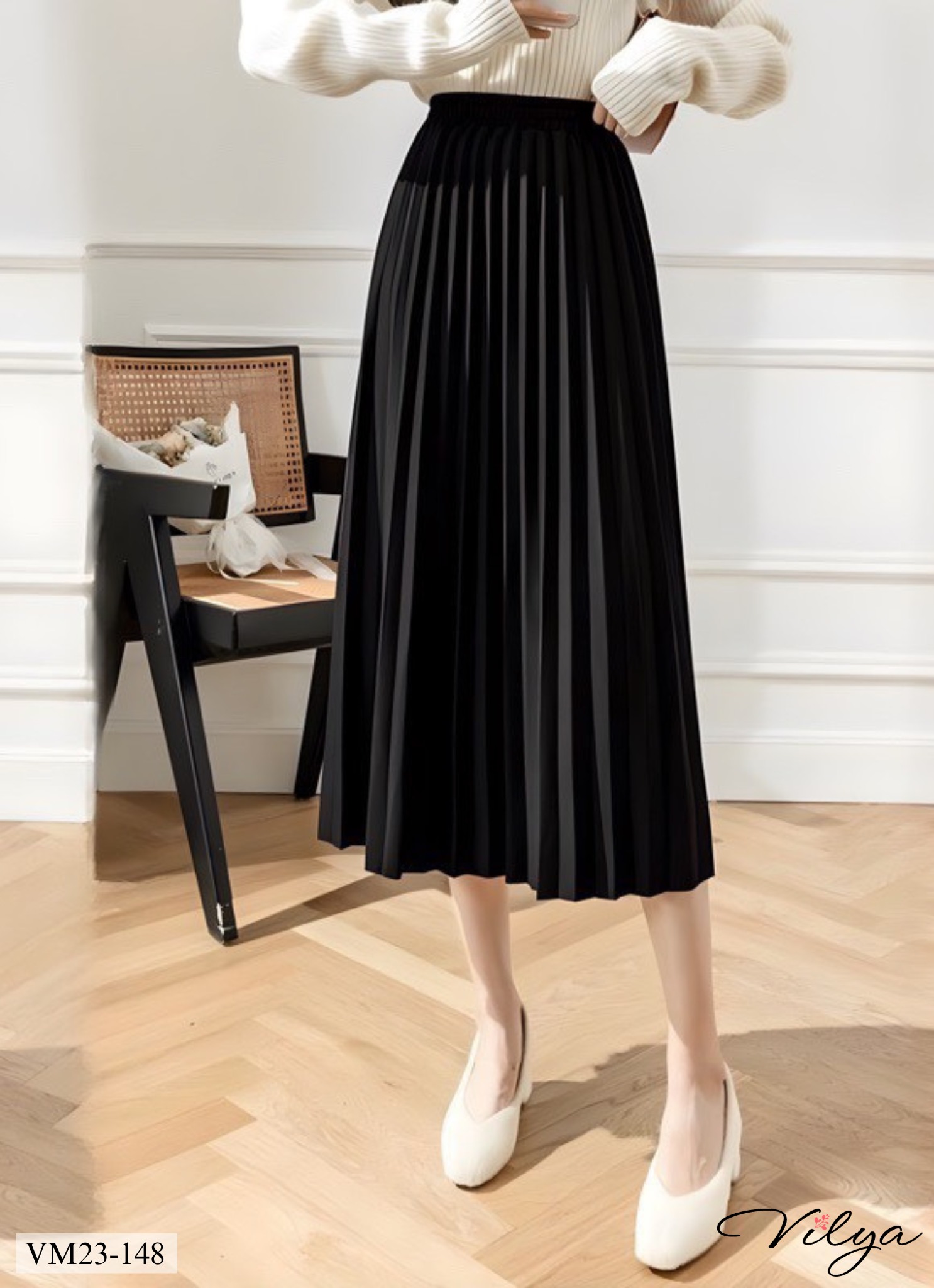 Chân váy dập ly VJ23-148