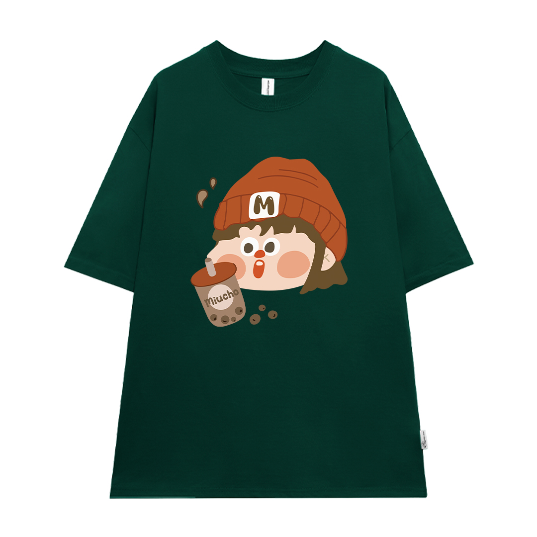 Áo thun couple cặp đôi dễ thương form rộng local brand ATD943 Miucho tay ngắn cổ tròn in mix_thumbnail_15