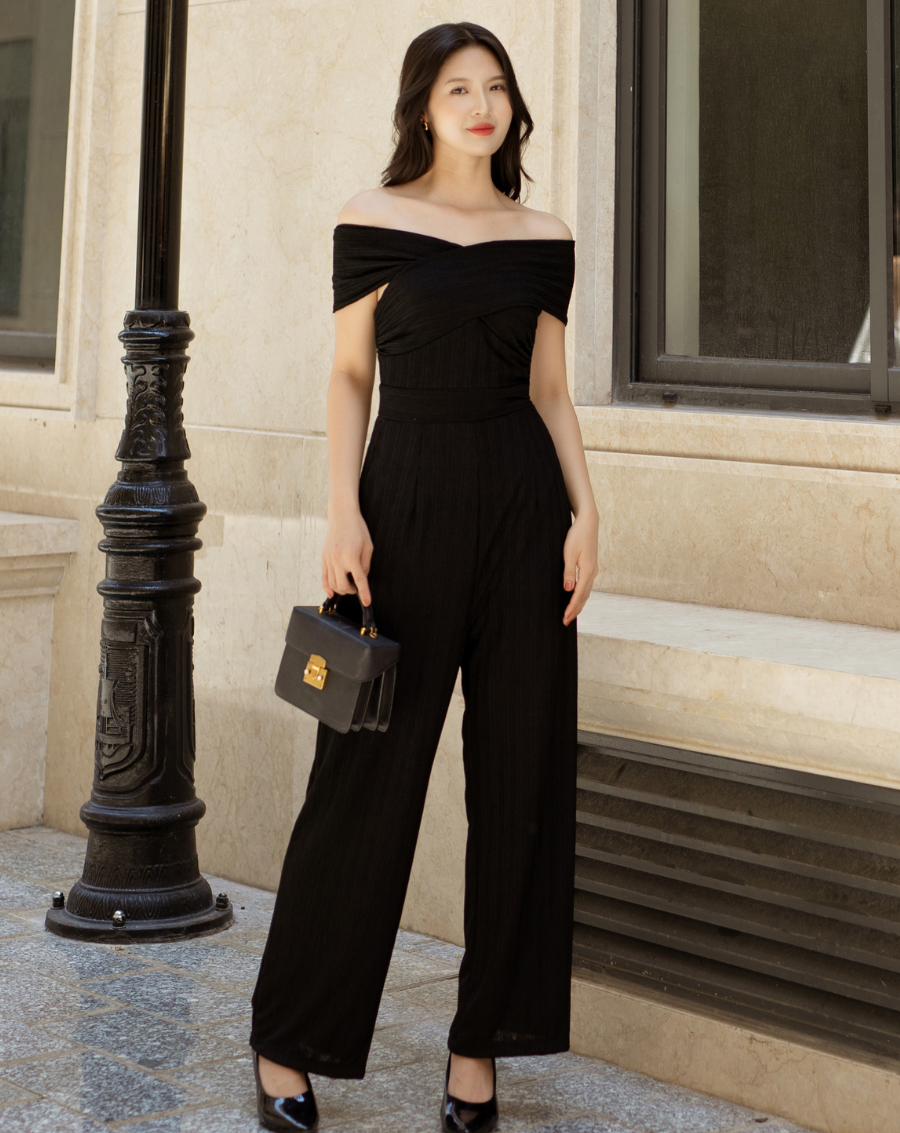 Jumpsuit dài ống suông thiết kế trễ vai 2in1_thumbnail_8