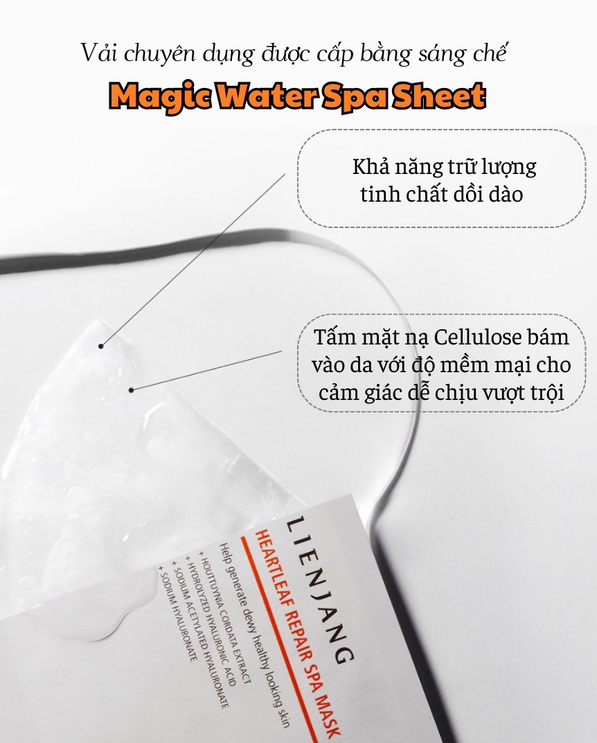 COMBO LIENJANG ADVANCED VITA C TONING AMPOULE 14.5% & HEARTLEAF REPAIR SPA MASK - Combo Serum Và Mặt Nạ Dưỡng Trắng Sáng Da Phục Hồi Giảm Kích Ứng - Vitamin C 14.5%, Rau Diếp Cá 85% - [LJ016]_thumbnail_5