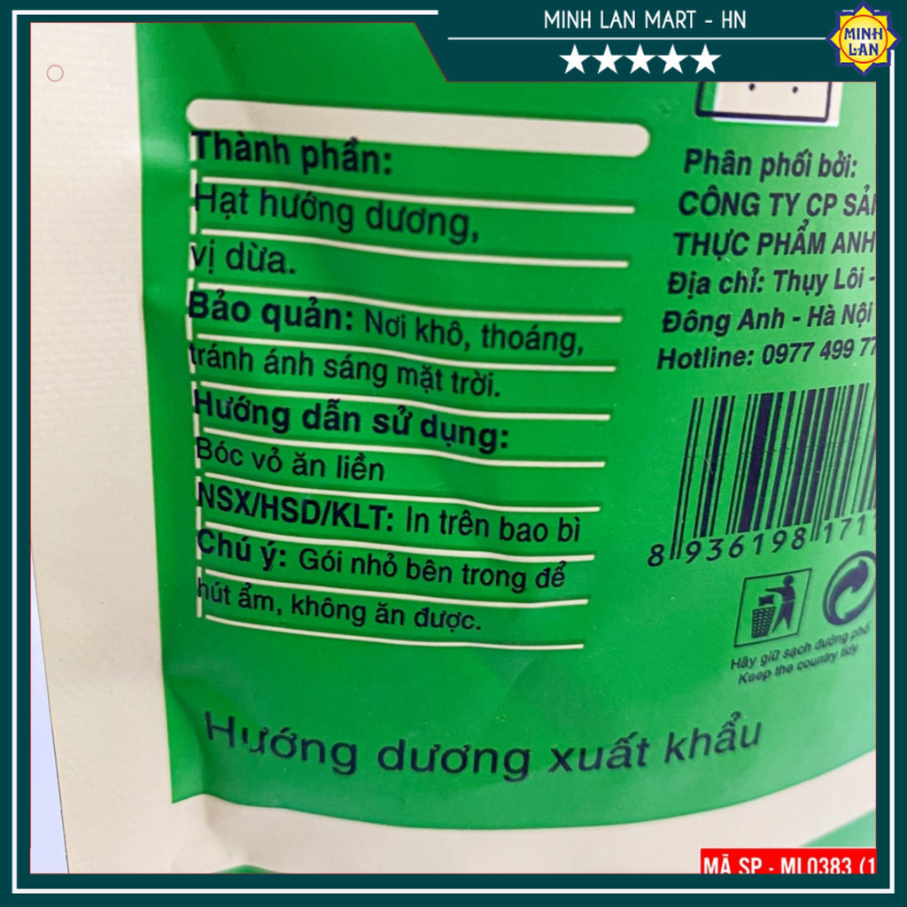 Hướng dương vị dừa gói 420g - Đặc Sản Bốn Phương_thumbnail_1