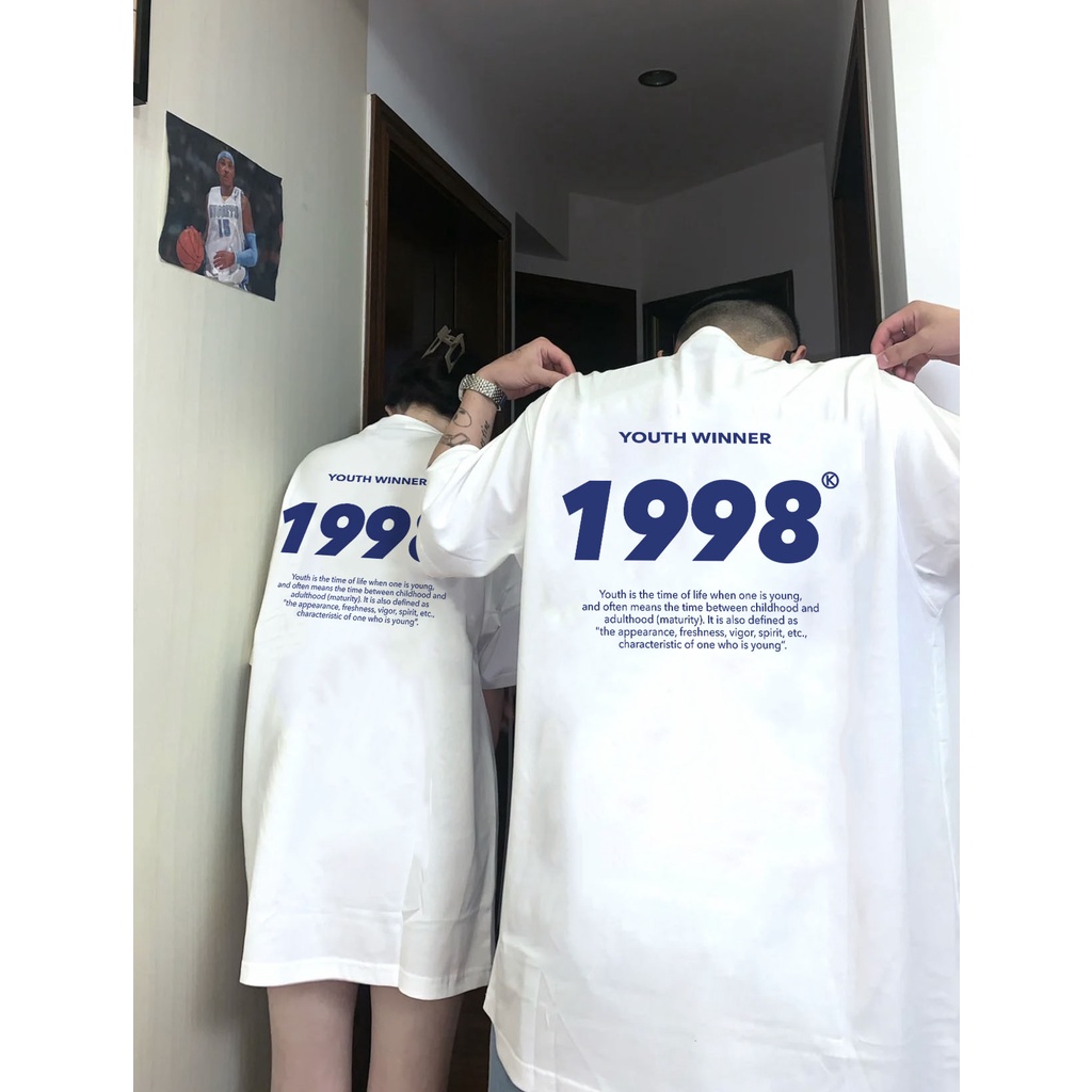 Áo thun unisex form rộng in năm sinh 200x AT285 chất vải cotton dành cho nam nữ Miucho AT285_thumbnail_6