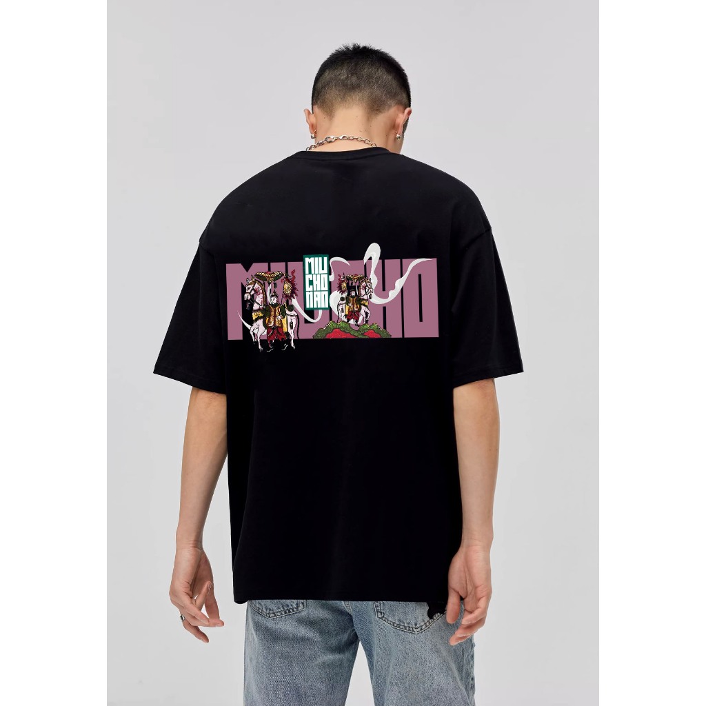 Áo thun nam form rộng 12 con giáp tuổi Ngọ ( tuổi ngựa) ATD444 Miucho Man cotton cổ tròn ingraphic_thumbnail_4