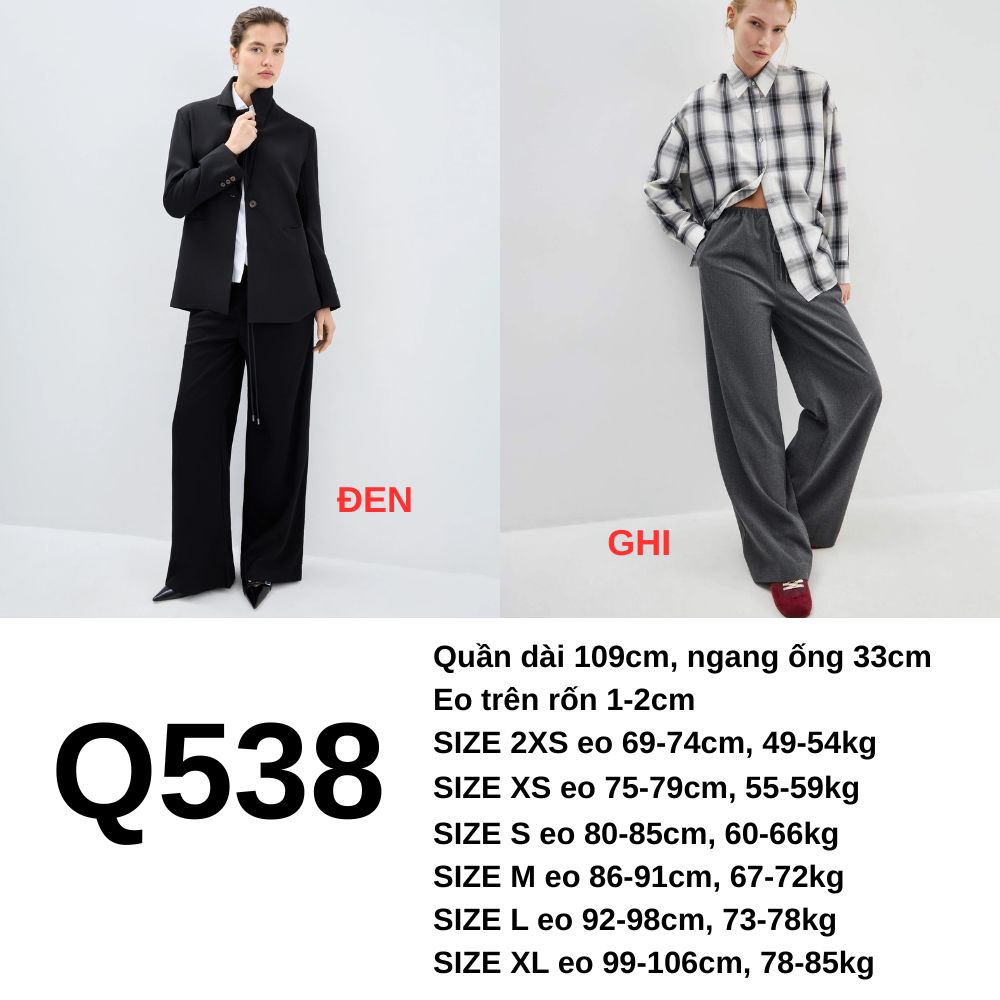 Q538 - Quần suông GJ