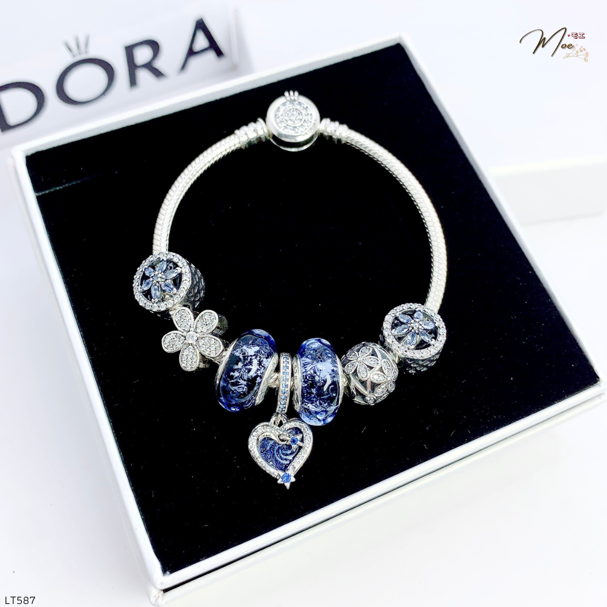 LT587 - Vòng Pandora Trái tim xanh dương_thumbnail_1