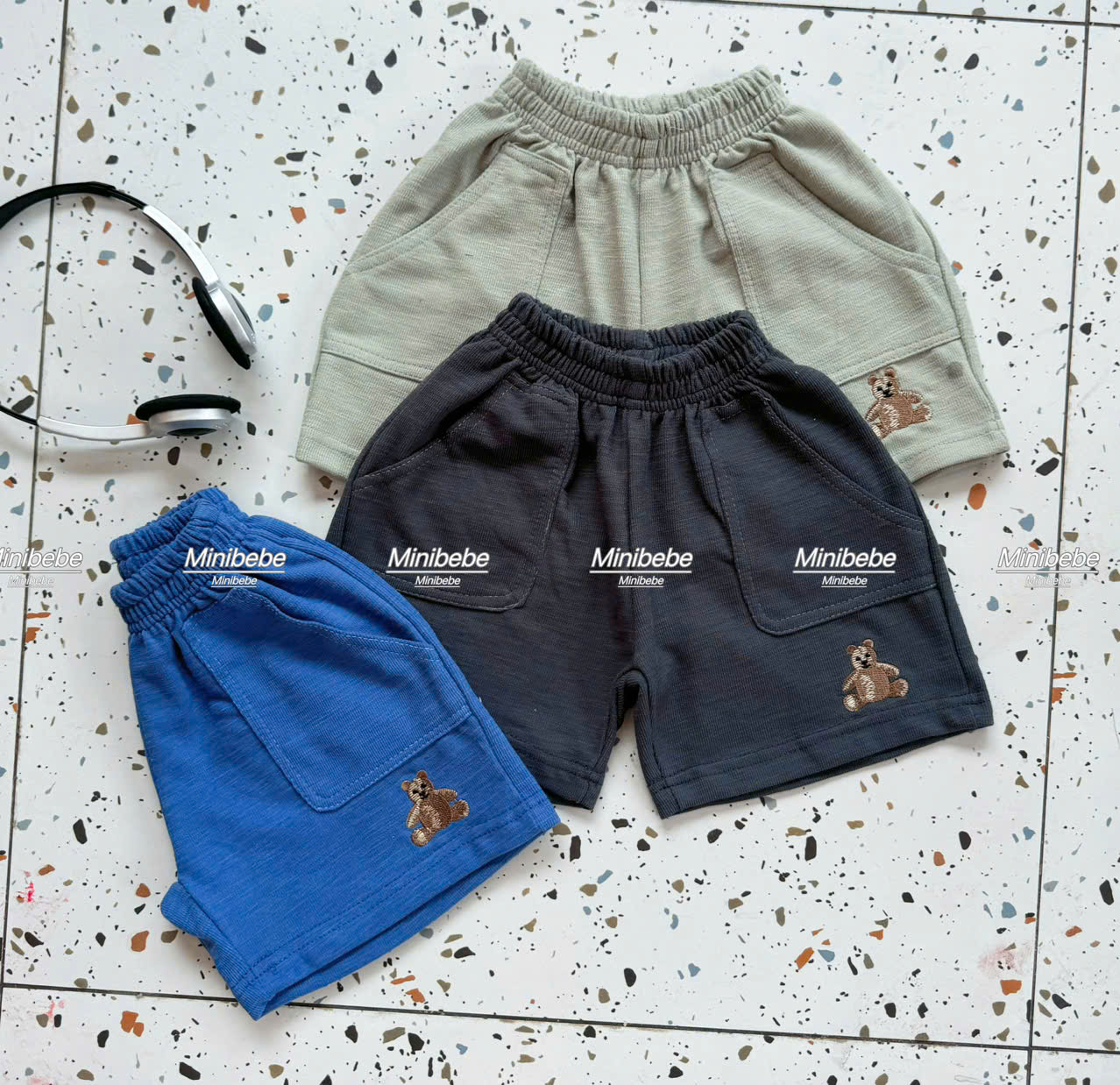 K15 SET 3 QUẦN GẤU NGỒI NHÀ MINI- A107.89