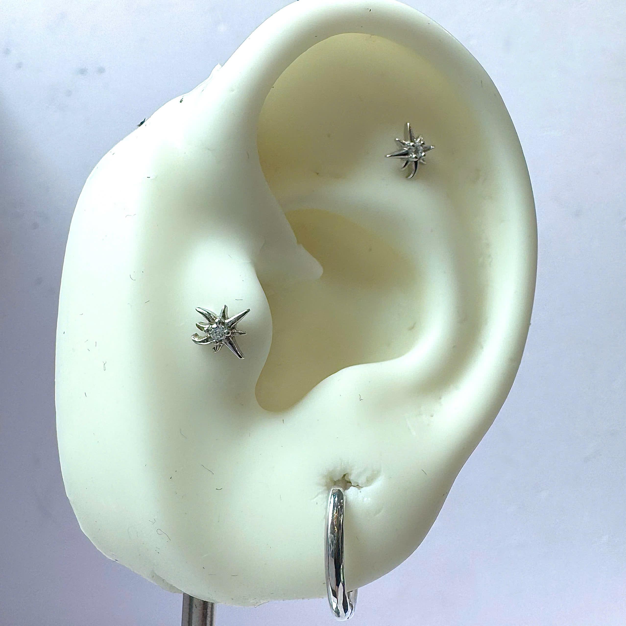 Khuyên vòng bạc xi kim size 10