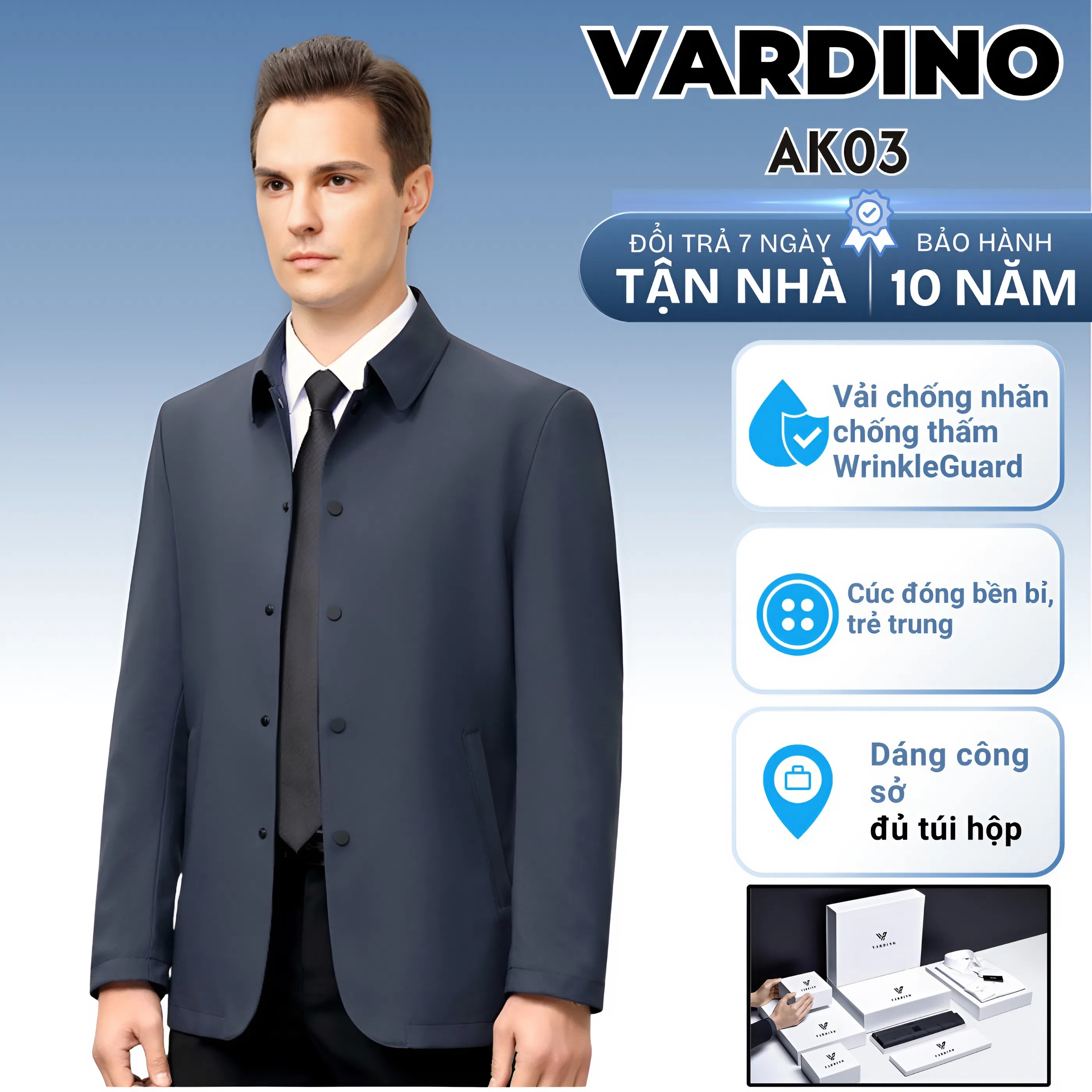 Áo khoác nam công sở ak03