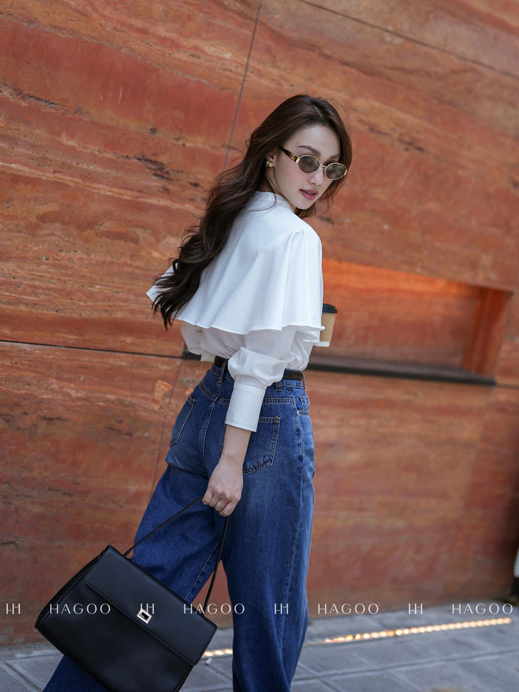 Áo sơ mi cổ tàu bèo rũ HAGOO_thumbnail_2